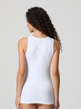 Canotta a spalla larga in cotone modal