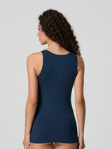 Canotta a spalla larga in cotone modal