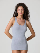 Canotta a spalla larga in cotone modal