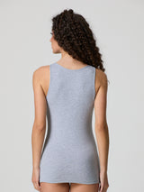 Canotta a spalla larga in cotone modal