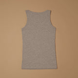 Canotta a spalla larga in cotone modal