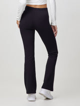 Stretch cotton flared leggings