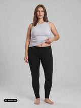 Jadea 4200 leggings caldo cotone maxi nero - immagine AI modified