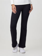 Pantaleggings a zampa in cotone elasticizzato con interno felpato