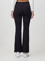 Pantaleggings a zampa in cotone elasticizzato con interno felpato