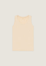 Jadea 4631 canotta con spalla larga cotone modal e lino beige