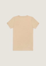 Jadea 4632 T-shirt scollo a "V" cotone modal e lino beige