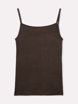 Jadea 4708 top cashmere con pizzo color caffe