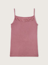 Jadea 4708 top con cashmere con pizzo cameo