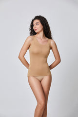 Jadea 4709 canotta con cashmere colore cammello