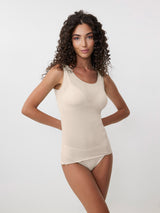 Jadea 4709 canotta con cashmere colore latte