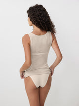 Jadea 4709 canotta con cashmere colore latte