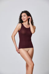 Jadea 4709 canotta con cashmere colore vinaccia