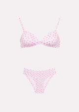 Jadea 4718 Coordinato triangolo e slip in cotone rosa serie Teia