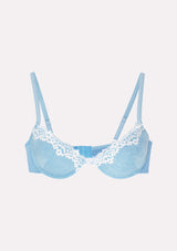Jadea 4731 reggiseno push-up con pizzo floreale colore giada serie Calliope