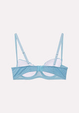 Jadea 4732 reggiseno balconcino con pizzo floreale colore giada serie Calliope