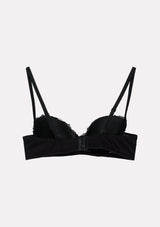Jadea 4732 reggiseno balconcino con pizzo floreale colore nero serie Calliope