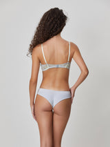 Jadea 4741 balconcino sfoderato in pizzo trasparente colore perla serie Galatea