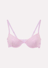 Jadea 4743 reggiseno push-up in pizzo floreale colore gelsomino serie Olimpia