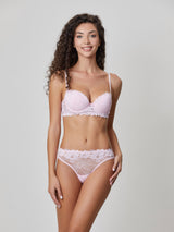 Jadea 4747 balconcino con pizzo floreale colore rosa serie Andromeda