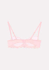 Jadea 4747 balconcino con pizzo floreale colore rosa serie Andromeda