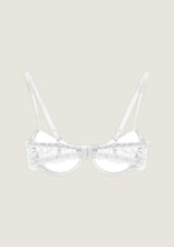 Jadea 4752 reggiseno push-up con pizzo floreale colore bianco serie Medea