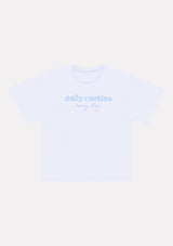 Jadea 4759 t-shirt oversize 100% cotone con stampa frontale colore sky