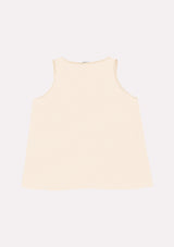 Jadea 4763 canotta bicolore con fascia sul fondo colore beige