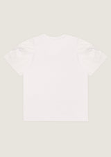 Jadea 4765 t-shirt 100% cotone manica a palloncino colore bianco