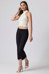 Jadea 4775 leggings capri in cotone elasticizzato colore nero