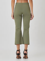 Jadea 4775 leggings capri in cotone elasticizzato colore verde militare