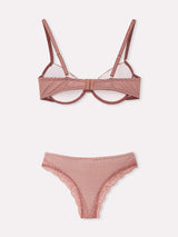 Jadea 4813 coordinato push-up e brasiliana fantasia vichi fango serie vega