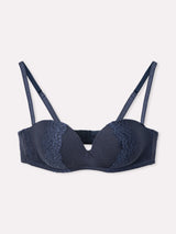 Jadea 4843 reggiseno fascia senza ferretto pizzo floreale oceano serie zefiro