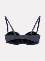 Jadea 4843 reggiseno fascia senza ferretto pizzo floreale oceano serie zefiro