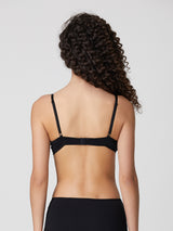 Jadea 4845 push-up con pizzo a contrasto nero serie eterea