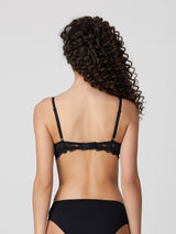 Jadea 4848 push-up con ricami floreali nero serie rugiada