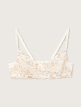 Jadea 4852 balconcino sfoderato in pizzo floreale latte serie alisea