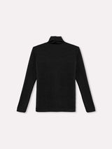 Jadea 4861 dolcevita donna in maglina tinta unita nero