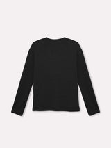 Maglia manica lunga girocollo bicolore