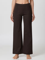 Jadea 4869 pantalone in punto roma leggermente svasato caffe