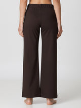 Jadea 4869 pantalone in punto roma leggermente svasato caffe