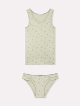 Jadea 4885 coordinato canotta e slip in cotone a costine timo