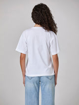 T-shirt 100% cotone oversize con stampa