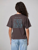Jadea 4925 t-shirt 100% cotone con scritta e stampa caffè