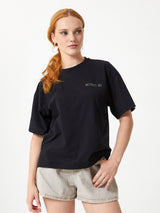 Jadea 4925 t-shirt 100% cotone con scritta e stampa nero