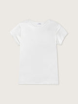 Jadea 4929 maglia effetto seta e retro in cotone panna