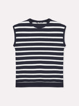 Jadea 4934 maglia a righe in viscosa effettuo blusa blu