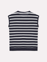 Jadea 4934 maglia a righe in viscosa effettuo blusa blu