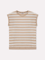 Jadea 4934 maglia a righe in viscosa effettuo blusa grano