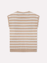 Jadea 4934 maglia a righe in viscosa effettuo blusa grano